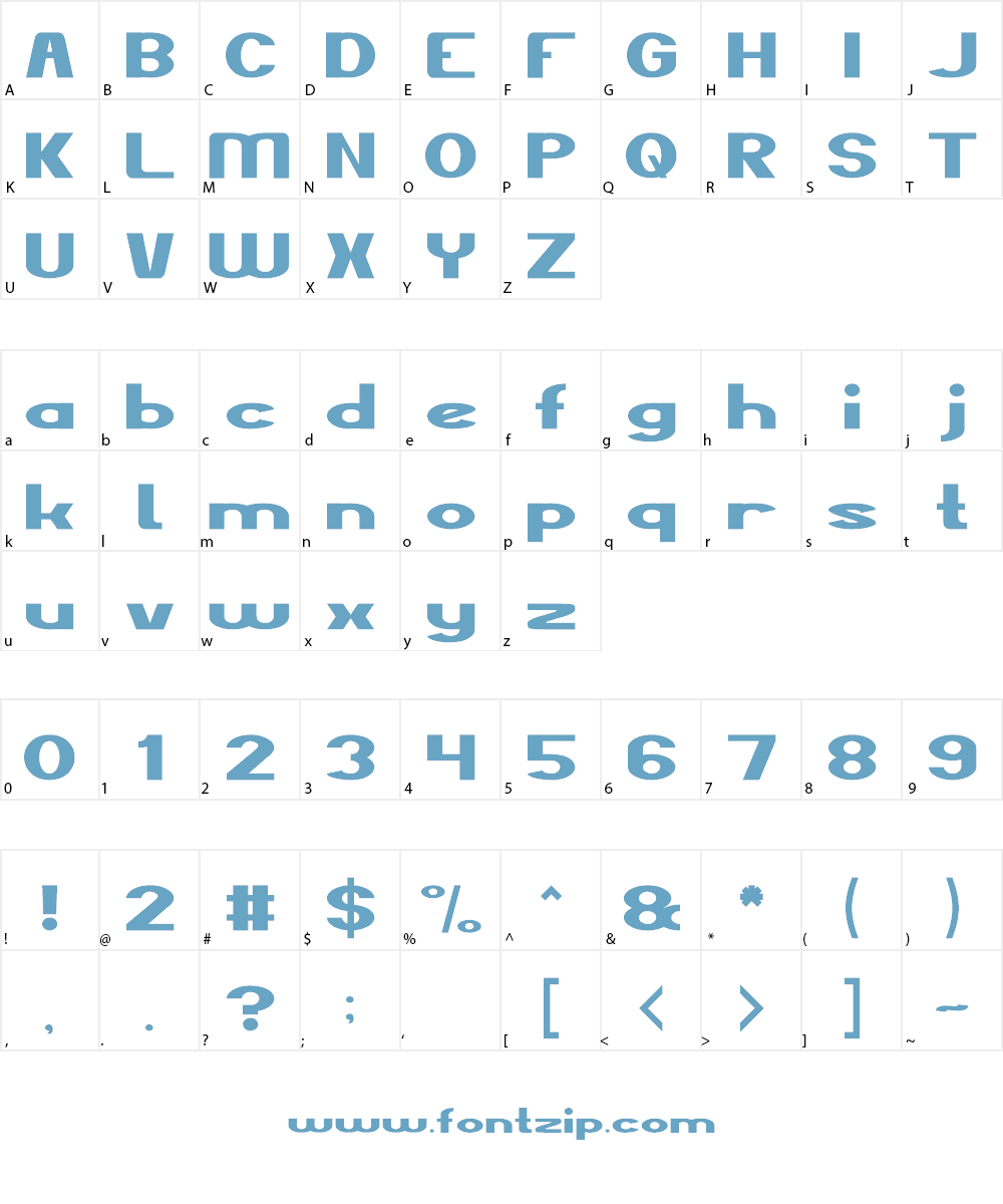 The Kind Of feeling Font Character